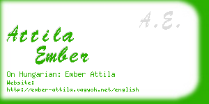 attila ember business card